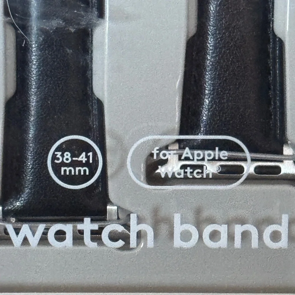 Heyday Black Faux Leather Apple Watch Band | 38-41mm | NWT